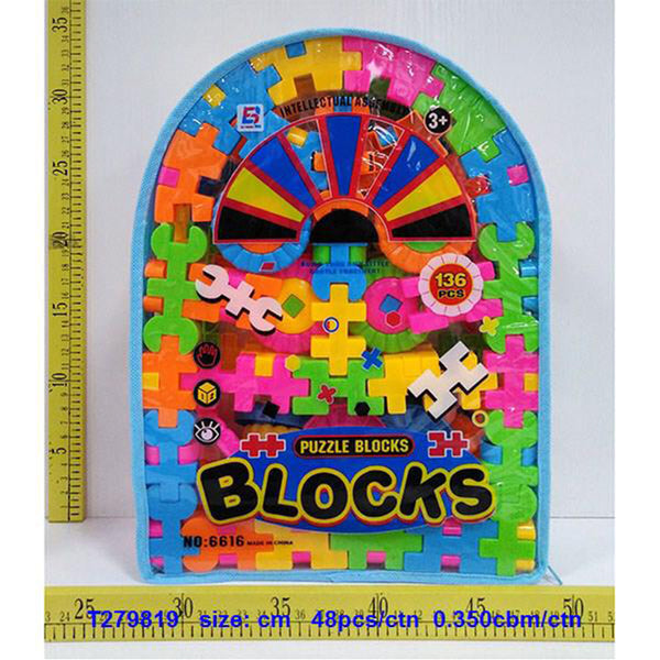 Puzzle blocks- 136pcs Multicolors