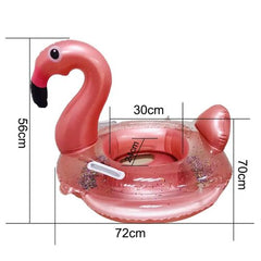 Bouée flamant rose a paillette