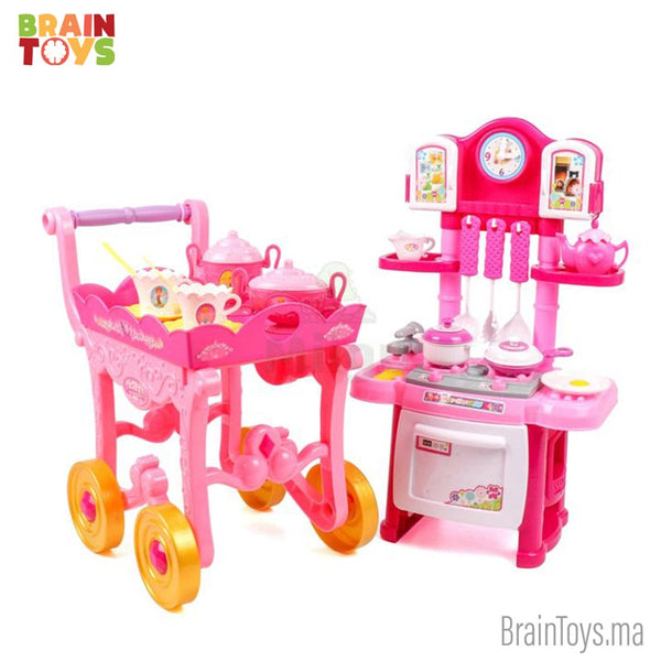 Jouet de Cuisine 2 en 1 Kids Kitchen Set (49 PIÈCES )