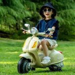 Vespa Moto électrique Kids Batterie 12v blanc