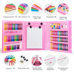 Contenu du coffret Super Mega Art Set 208 pièces rose