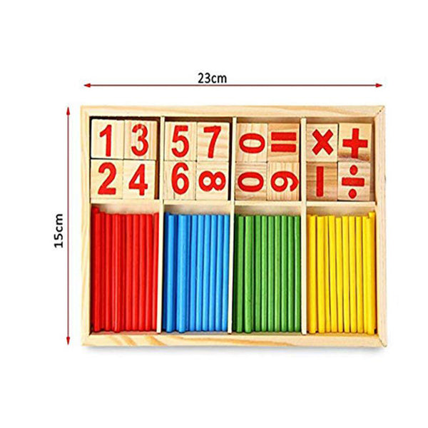 Jeu de calcul en bois